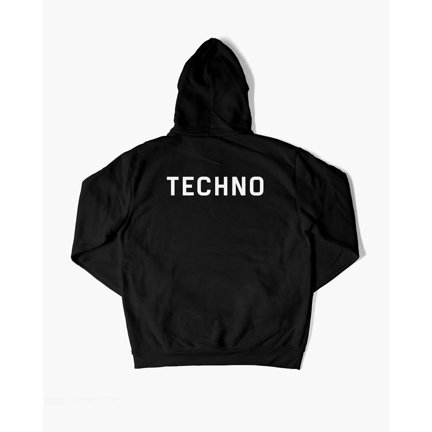 Rave Clothing Techno Crew Hoodie in schwarz
