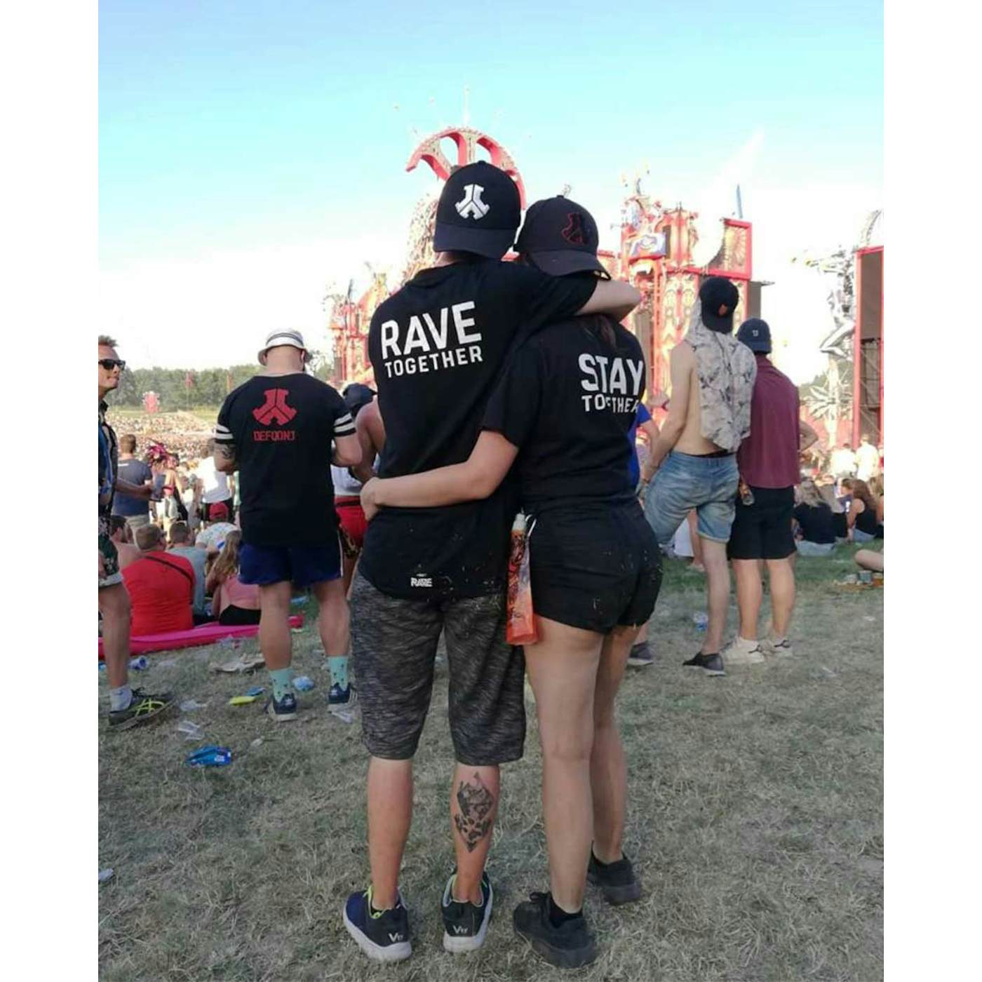 Rave Clothing Rave Together Stay Together Partner T-Shirts