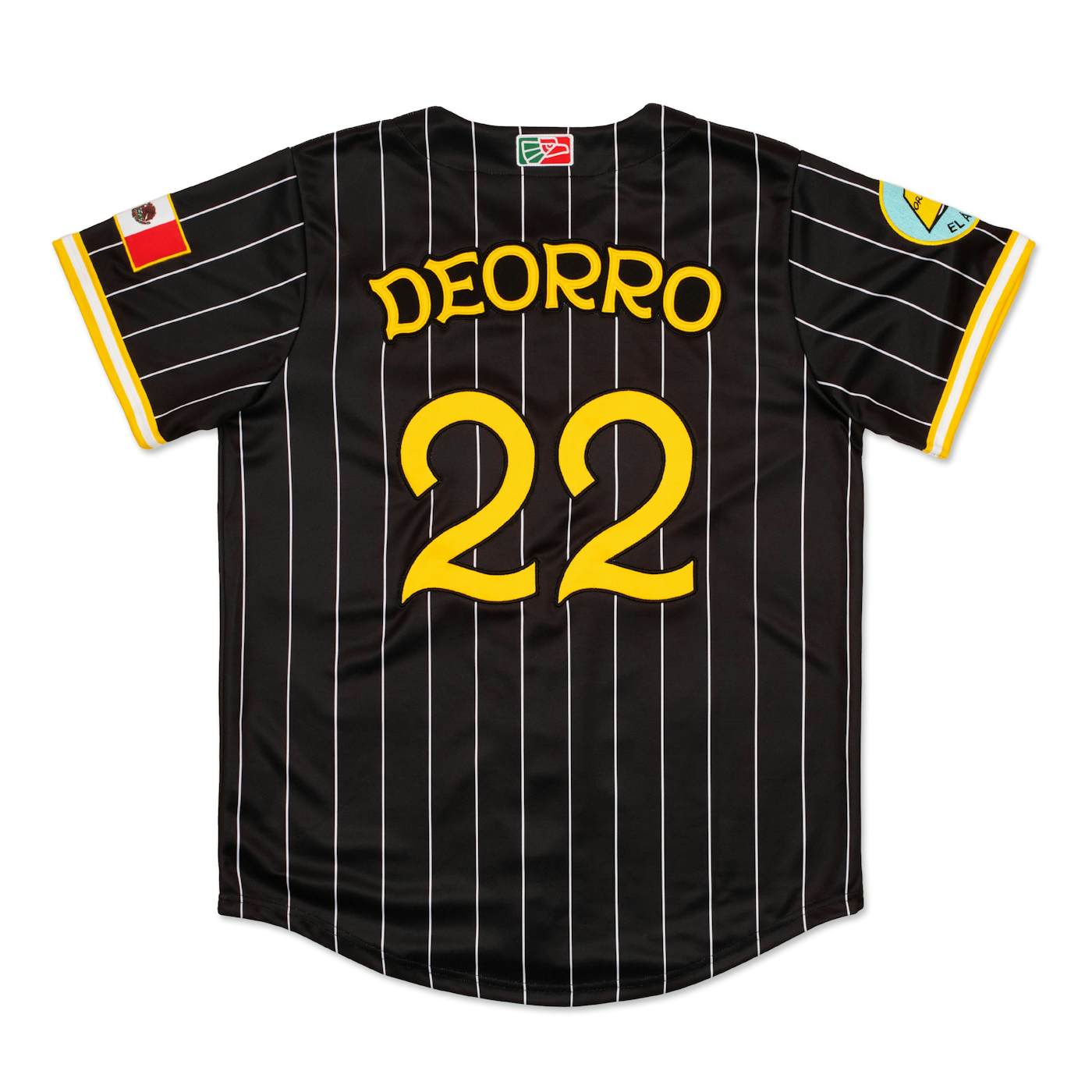 Black Pinstripe Baseball Jersey - Deorro