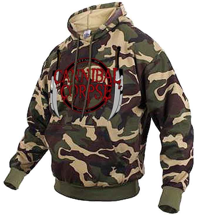 cannibal corpse camo hoodie