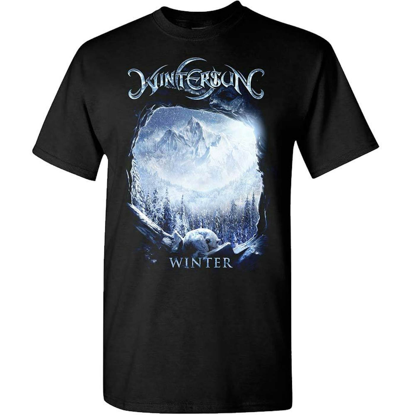 Wintersun Winter Washed Away Black T-Shirt