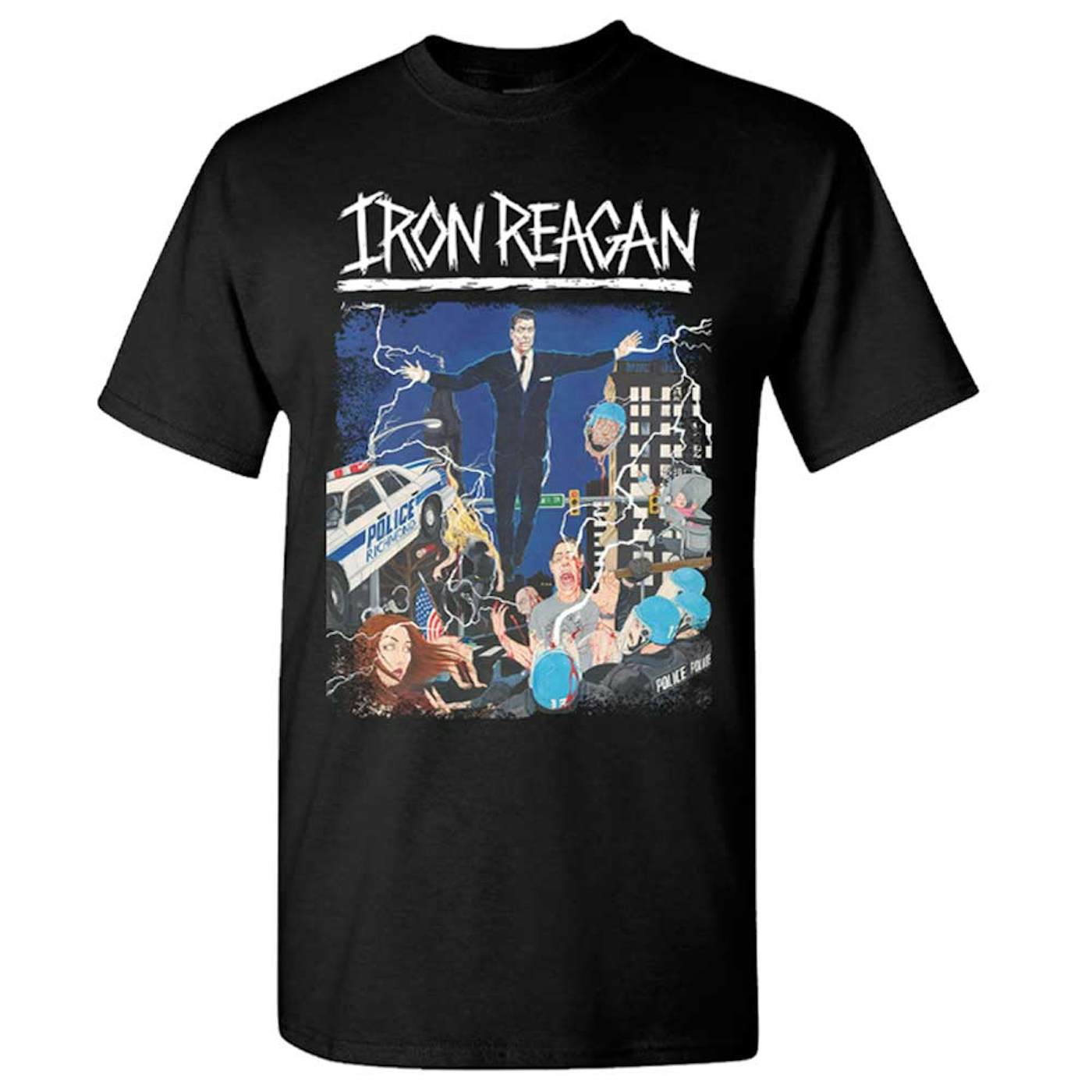Iron Reagan Floating Reagan Design T-Shirt