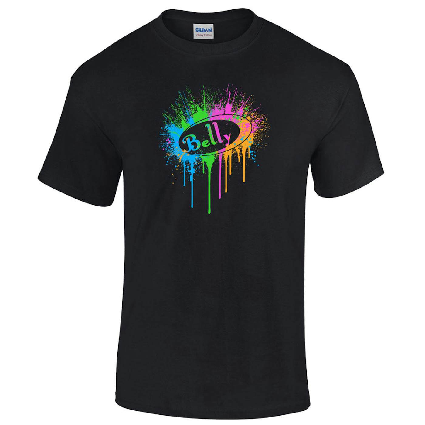 Belly Neon Splat Logo T-Shirt - Black