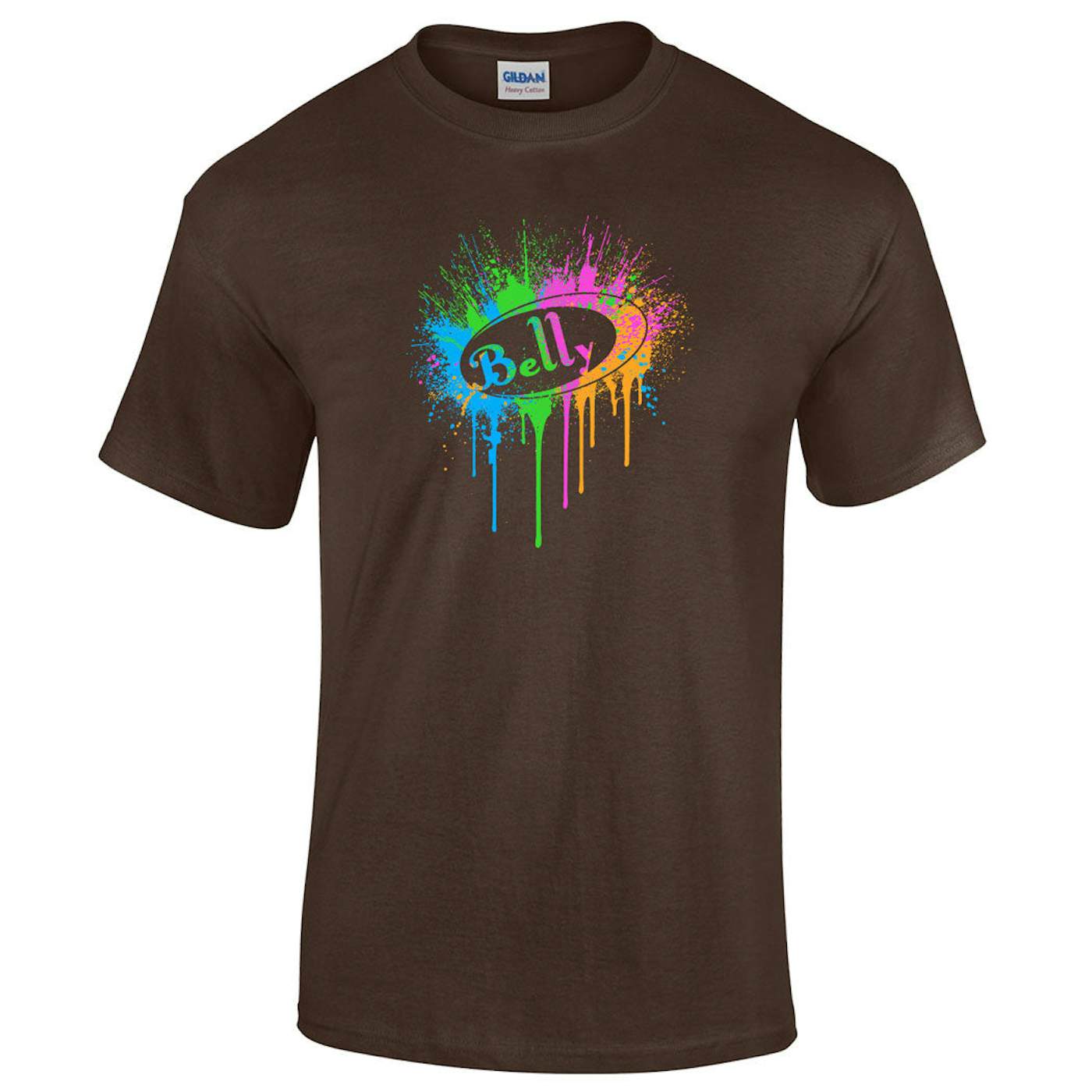 Belly Neon Splat Logo T-Shirt - Brown