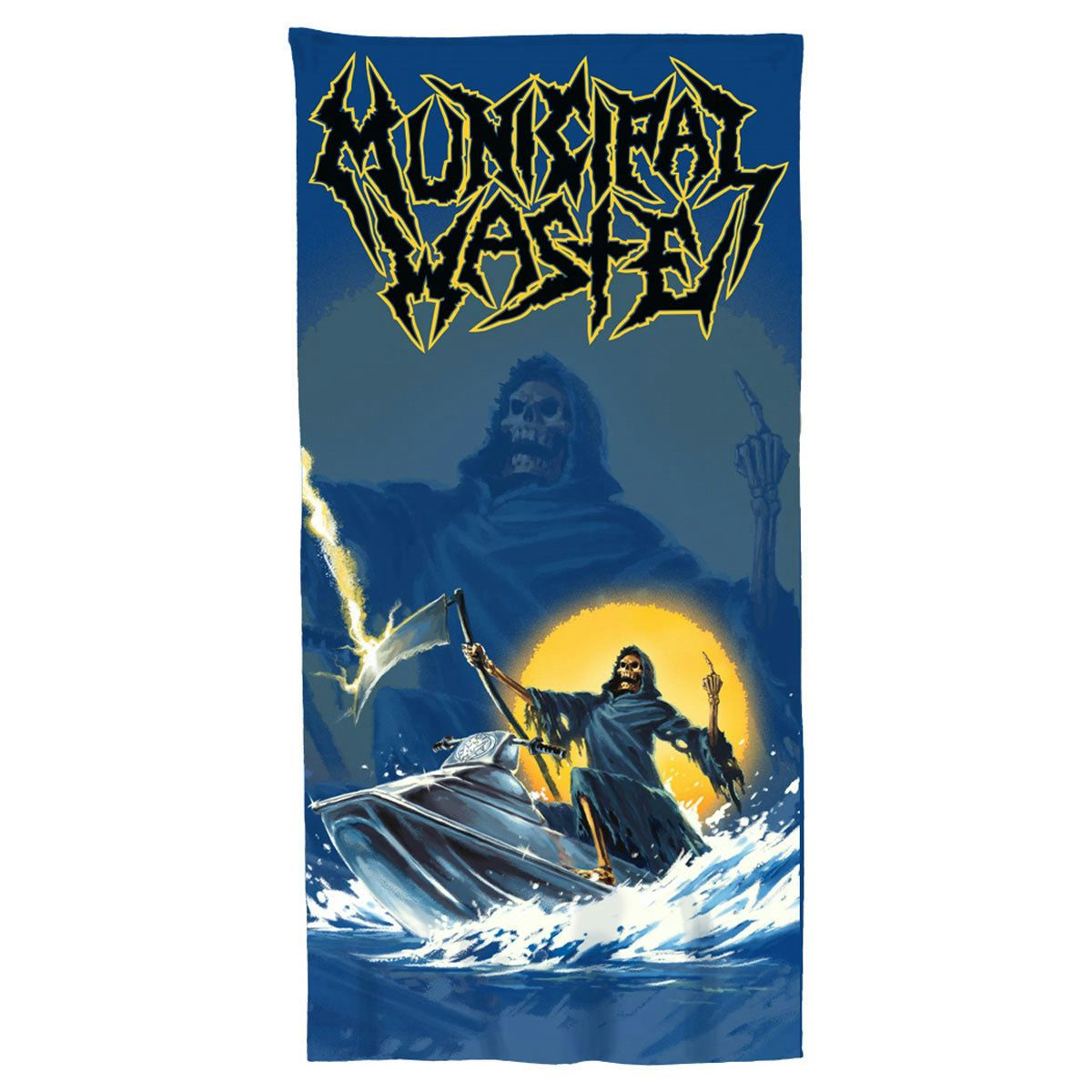 Municipal Waste Ski Reaper Beach Towel