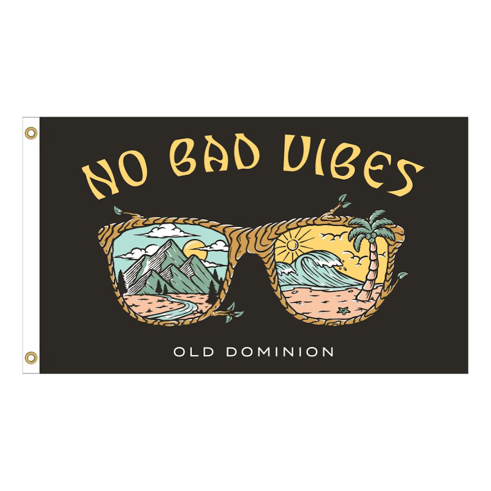 Old Dominion No Bad Vibes Flag