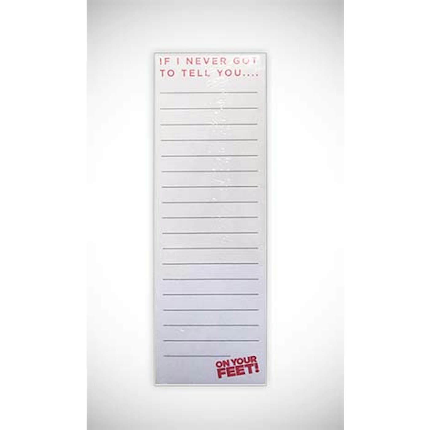 ON YOUR FEET: THE STORY OF EMILIO & GLORIA On Your Feet Notepad