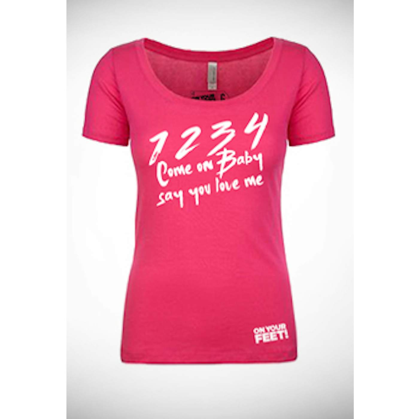 ON YOUR FEET: THE STORY OF EMILIO & GLORIA On Your Feet 1234 Come On Baby Ladies T-Shirt
