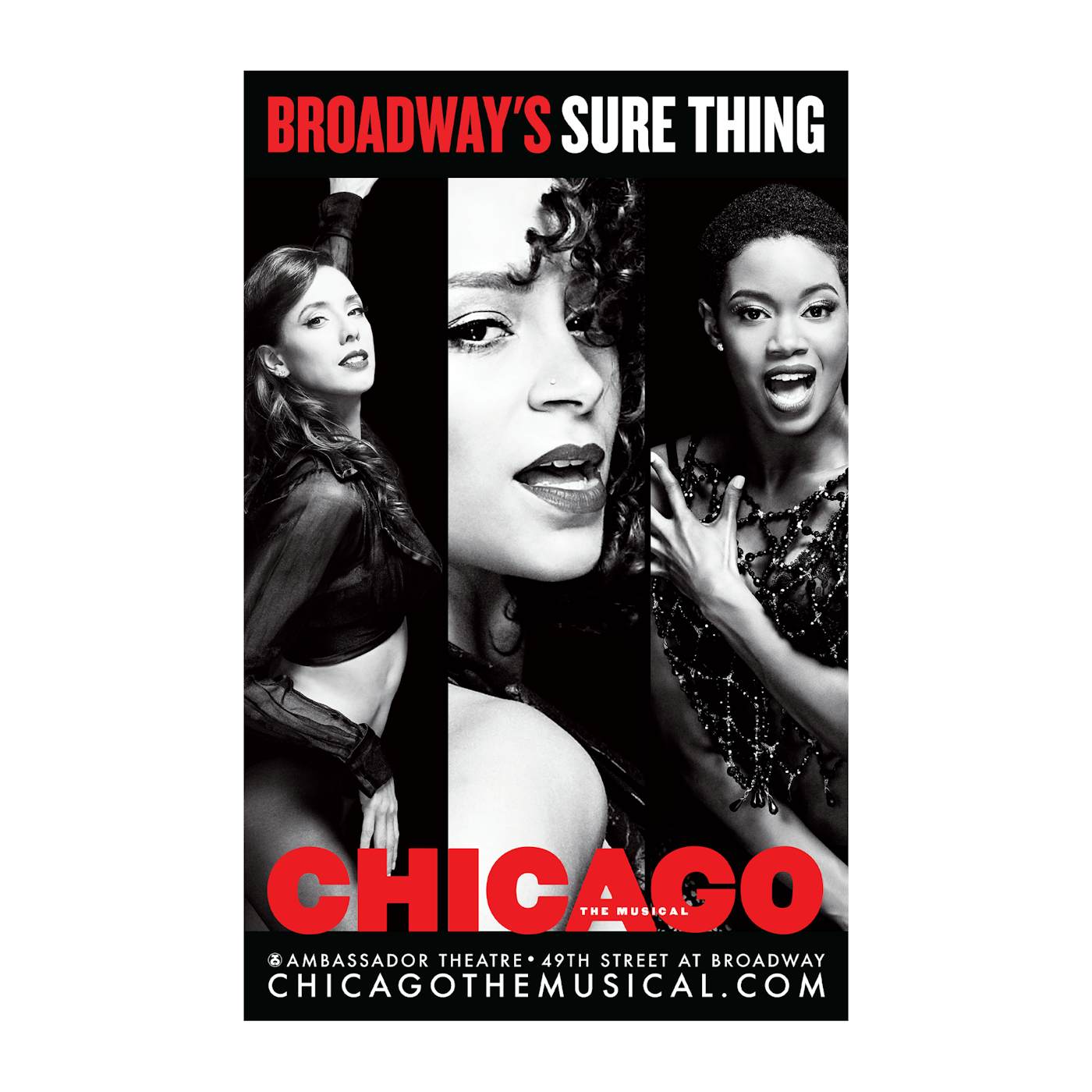 Chicago The Musical CHICAGO Sure Thing WIndowcard