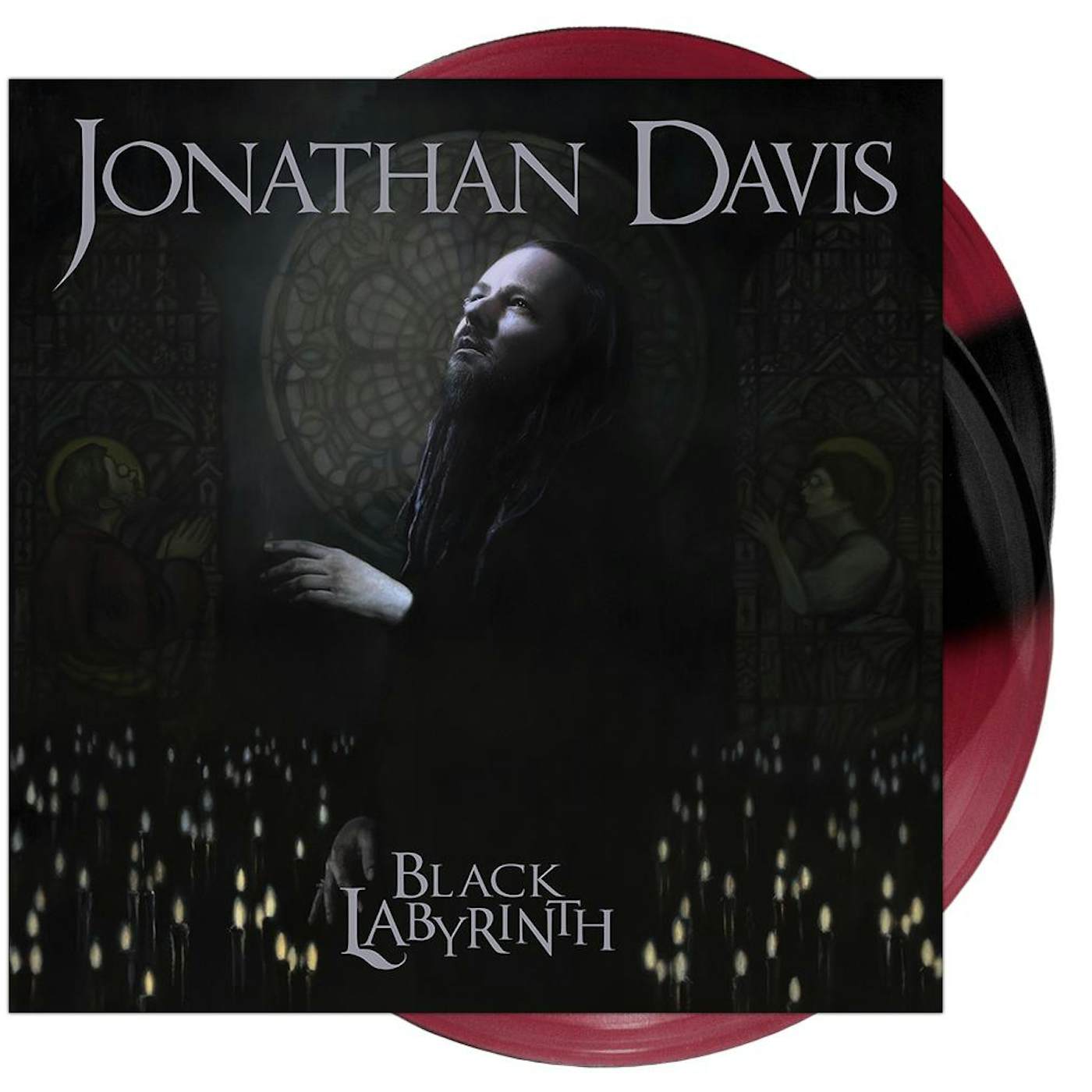 Jonathan Davis - 'Black Labyrinth' Dark Red/Opaque Black Half & Half Vinyl