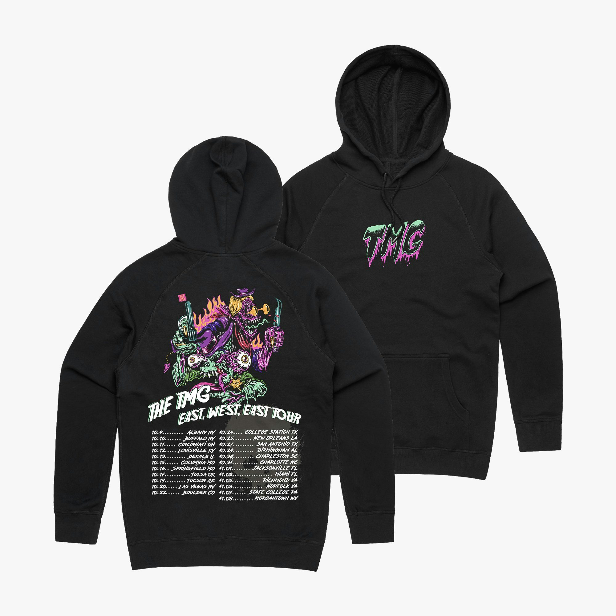 tiny meat gang merch pink hoodie