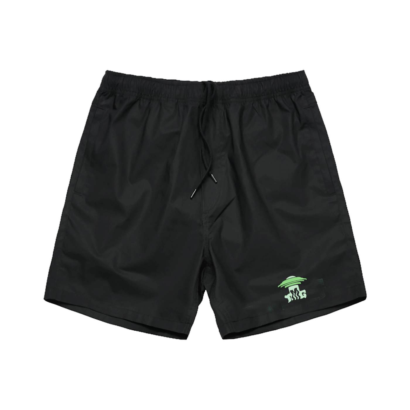 Tiny Meat Gang Abduction Black Beach Shorts