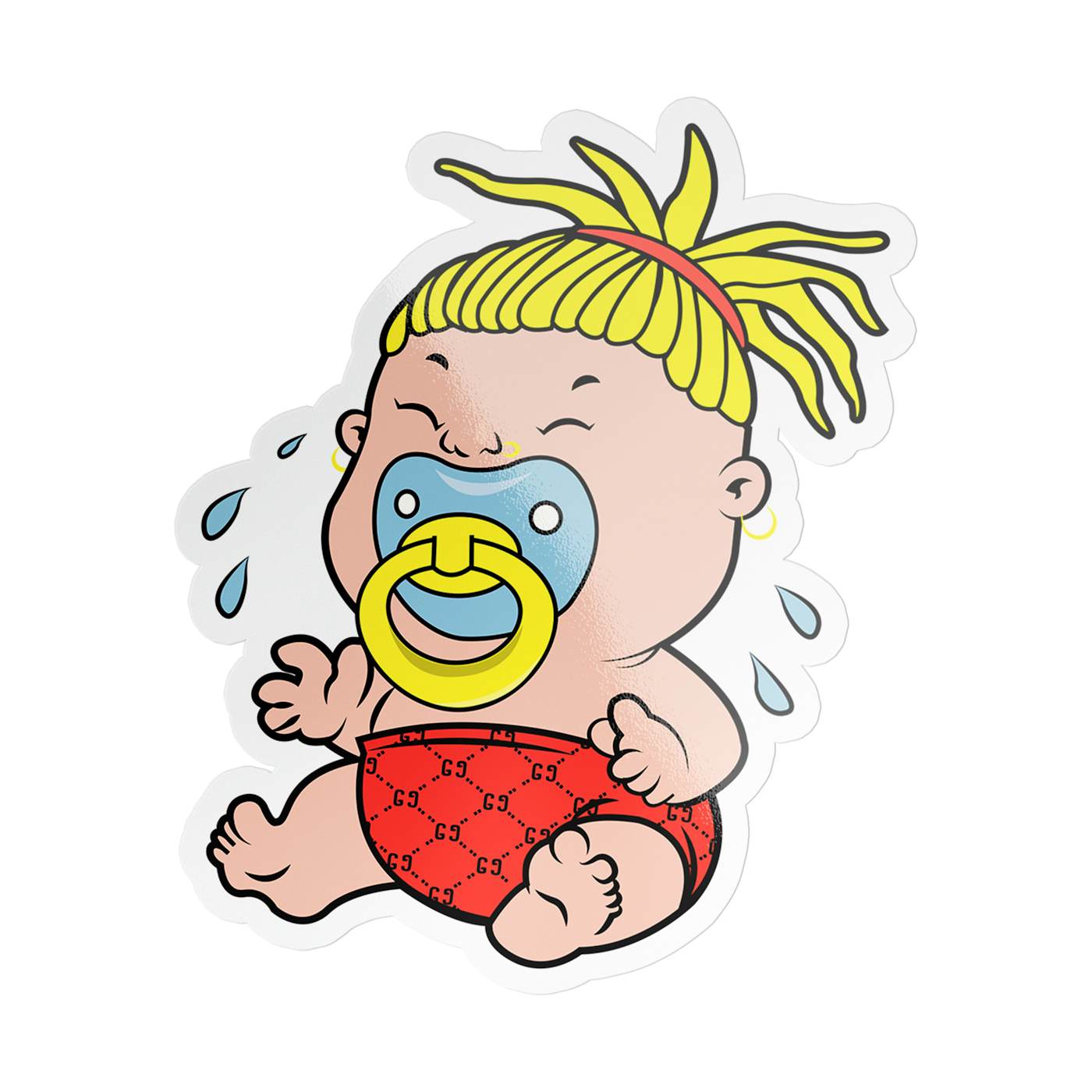 Fat Nick Crying Baby Sticker