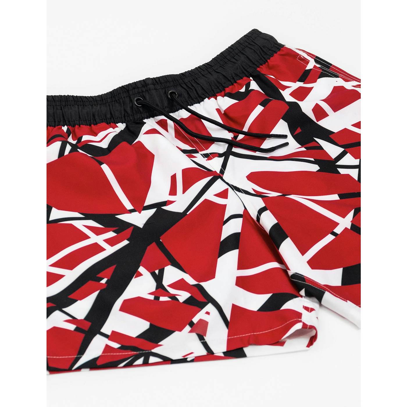 Eddie Van Halen Red/White/Black Swim Shorts