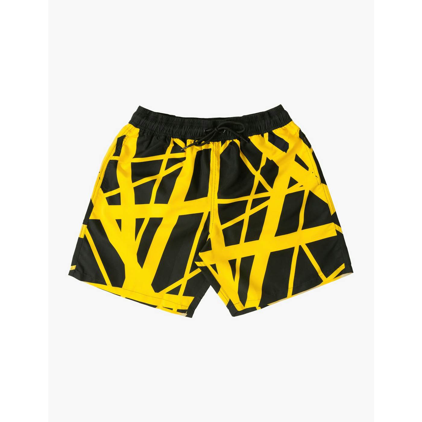 Eddie Van Halen Black/Yellow Swim Shorts