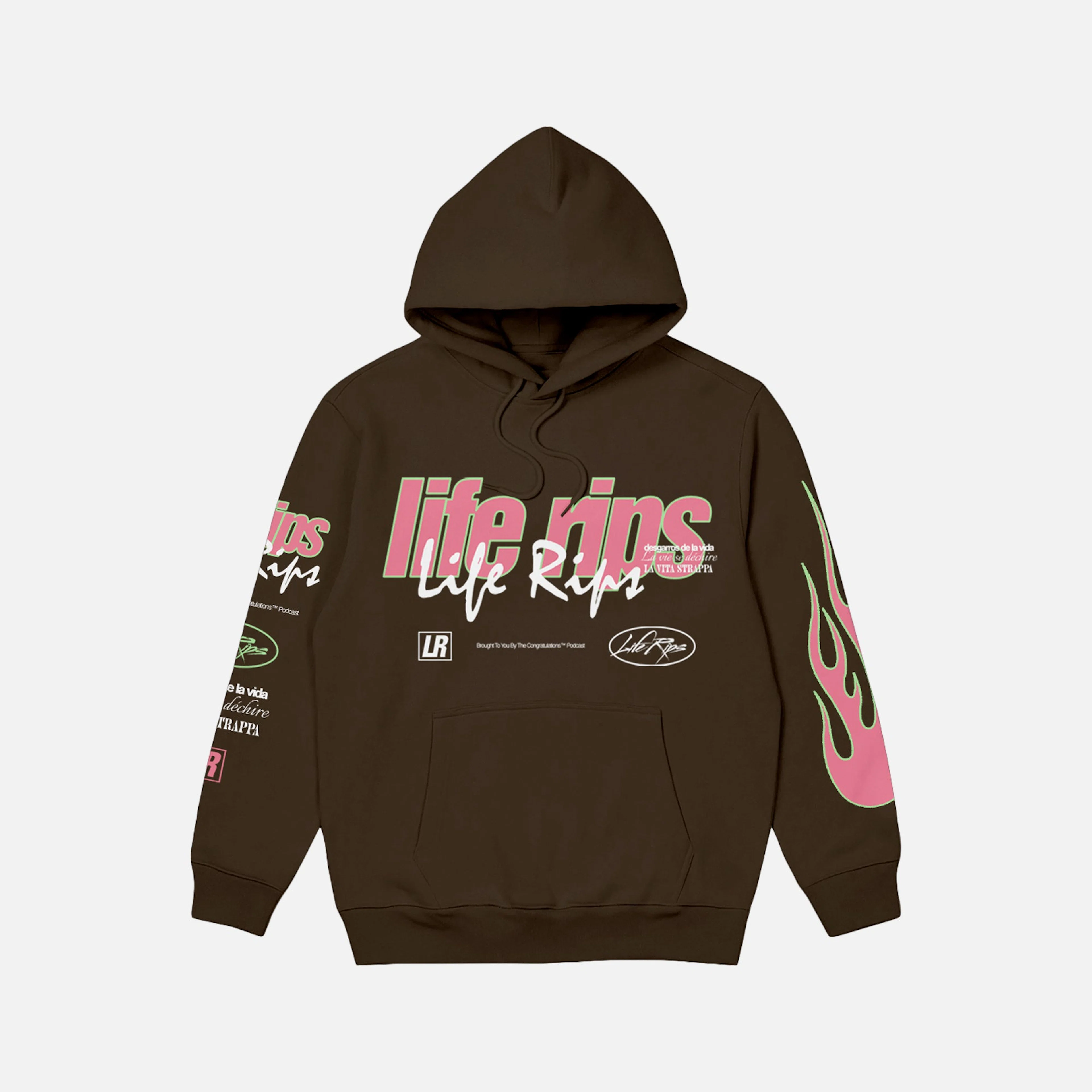 Chris D Elia Life Rips Chocolate Hoodie