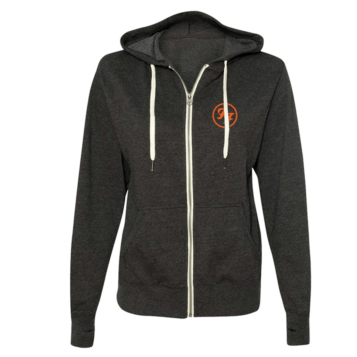 foo fighters zip up hoodie