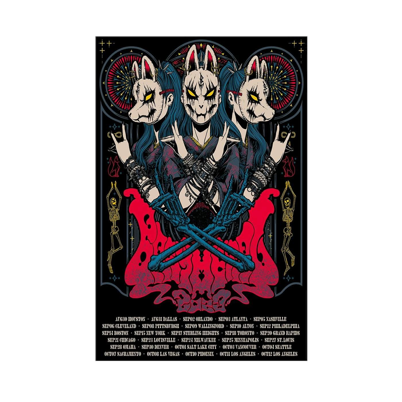 BABYMETAL SCREEN PRINTED POSTER