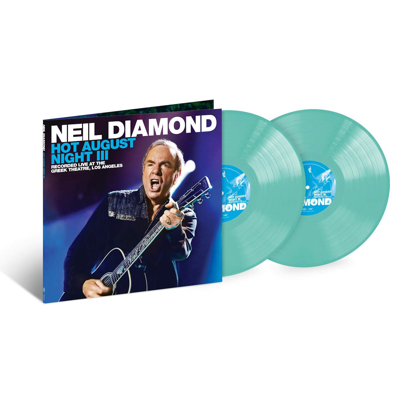 Neil Diamond Hot August Night III 2LP Seaglass Vinyl