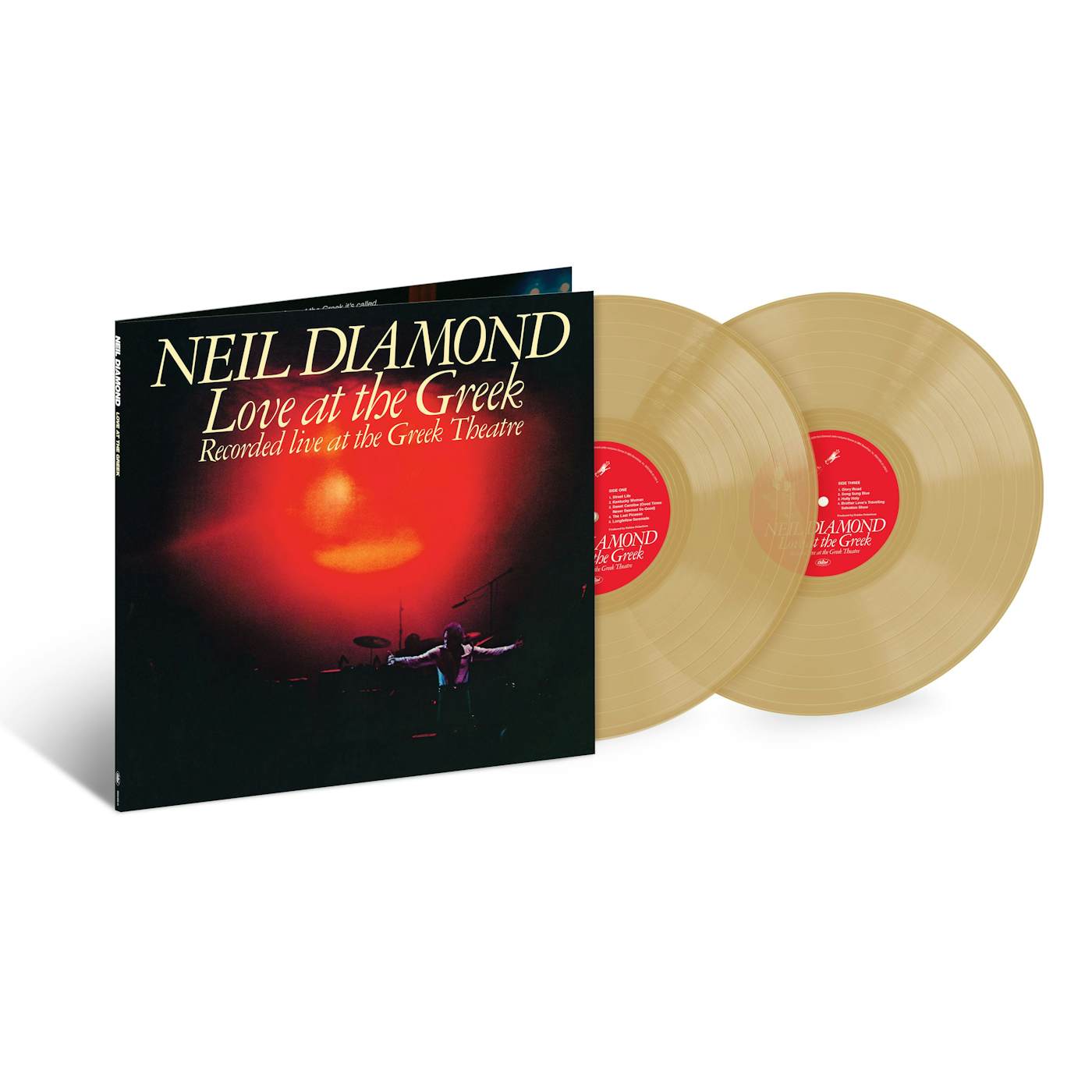 Neil Diamond Love At The Greek 2LP Translucent Tan Vinyl