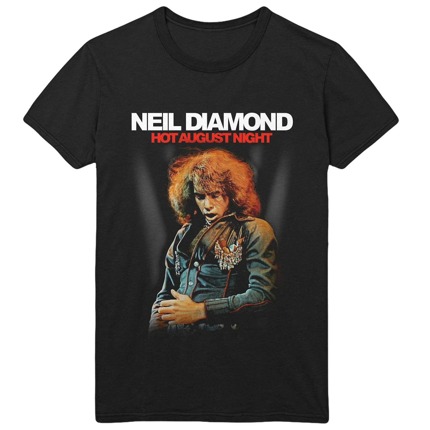 Neil Diamond Hot August Night Album Photo Tee