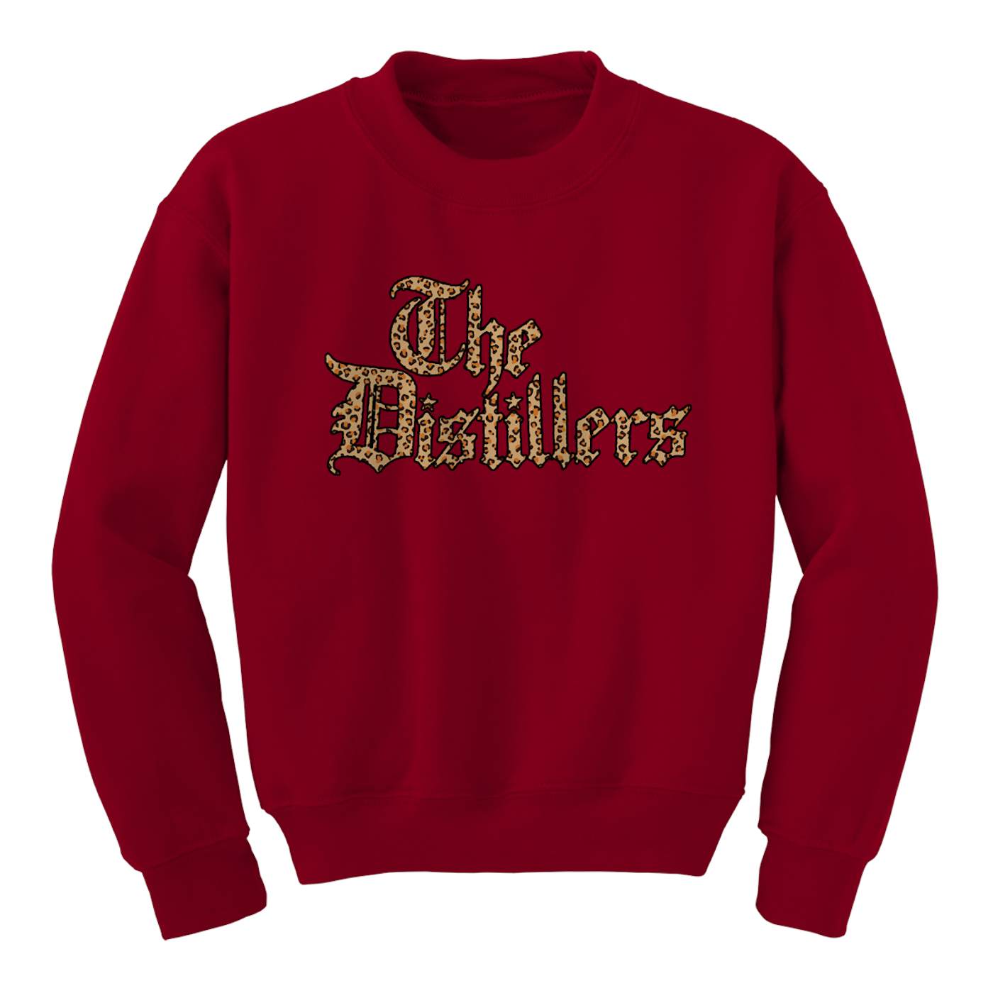 The Distillers Leopard Logo Red Crewneck Sweatshirt