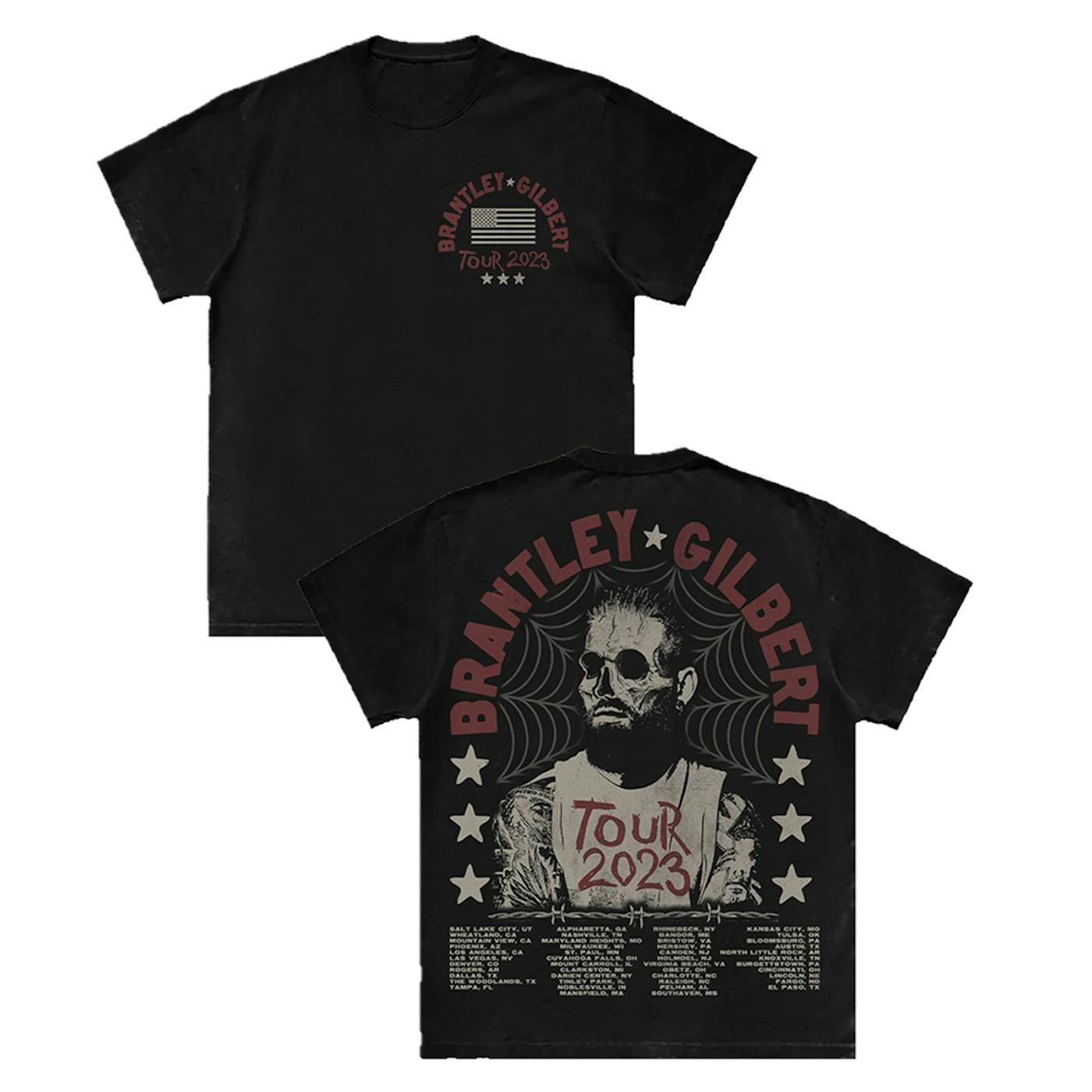 Brantley Gilbert Dated Tour 2023 Tee