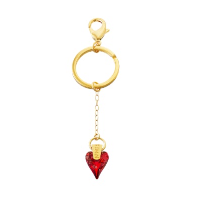 Sarah Brightman Sacred Heart Key Ring - Red Magma