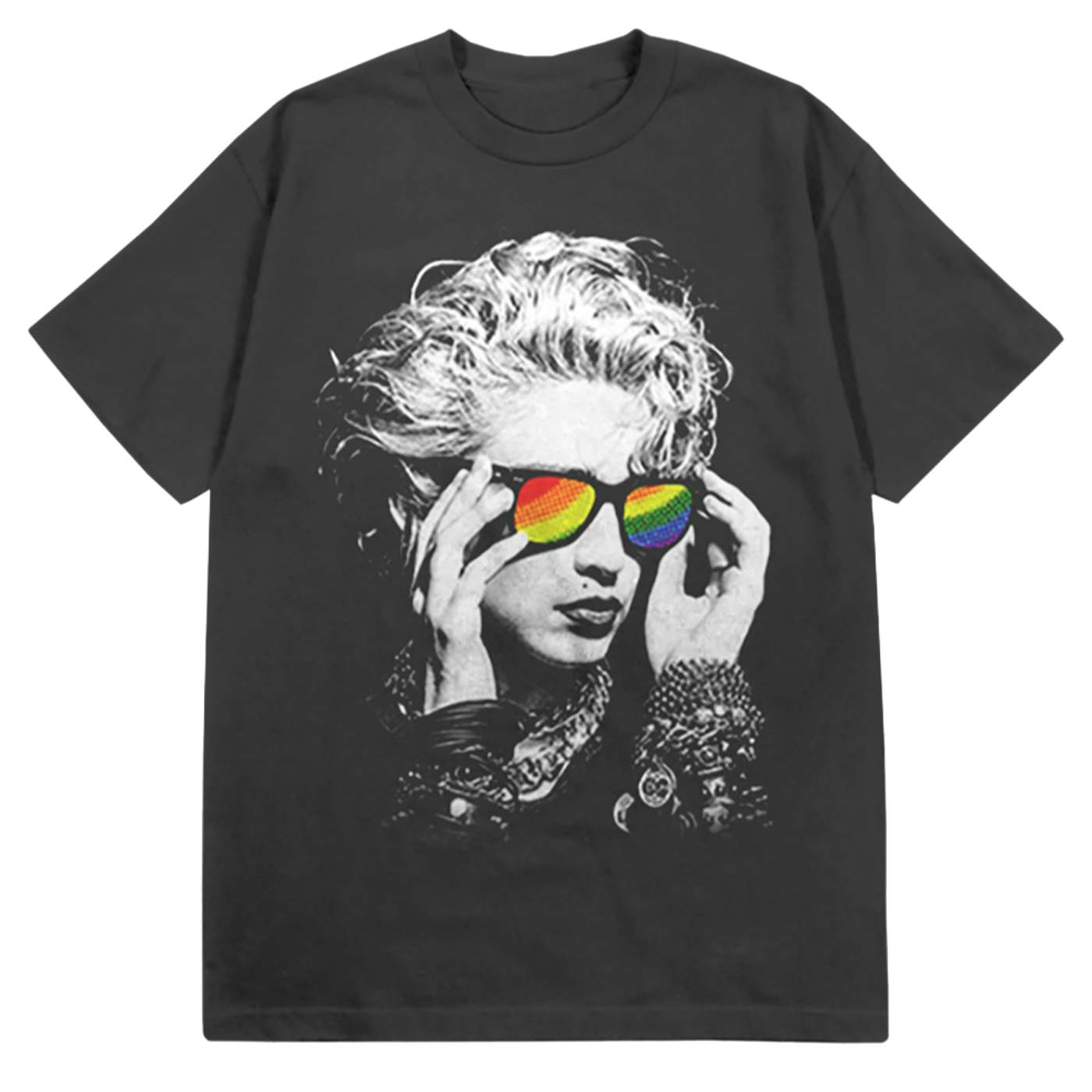 Madonna '50 Number Ones' The Rainbow Edition Distressed Tee