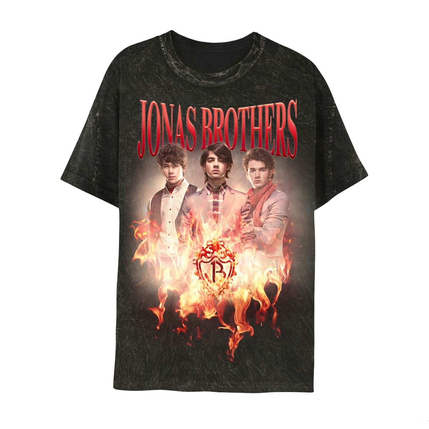 Jonas Brothers Remember This Black Mineral Wash Tour Tee