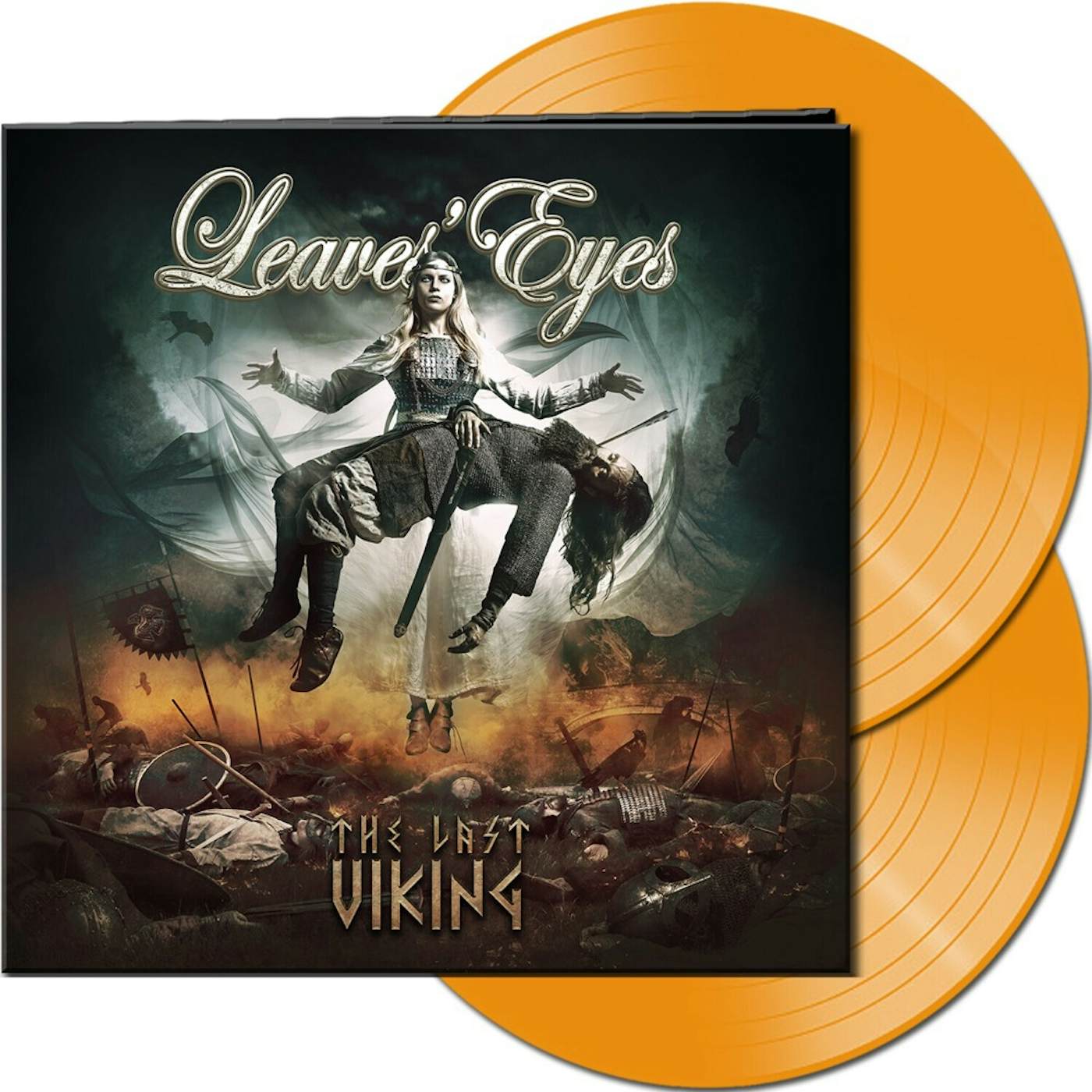 Leaves' Eyes LAST VIKING (ORANGE VINYL/2LP) Vinyl Record