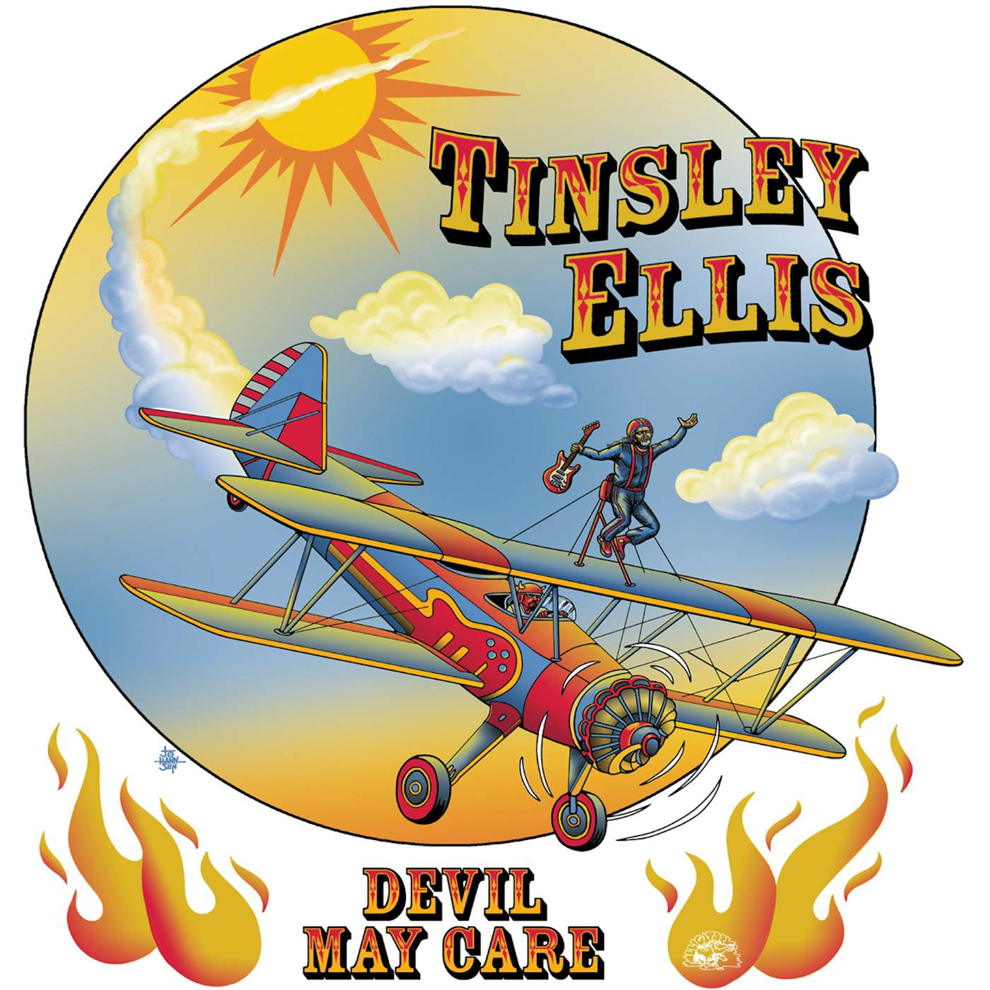 Tinsley Ellis Devil May Care (Translucent Red) Vinyl Record