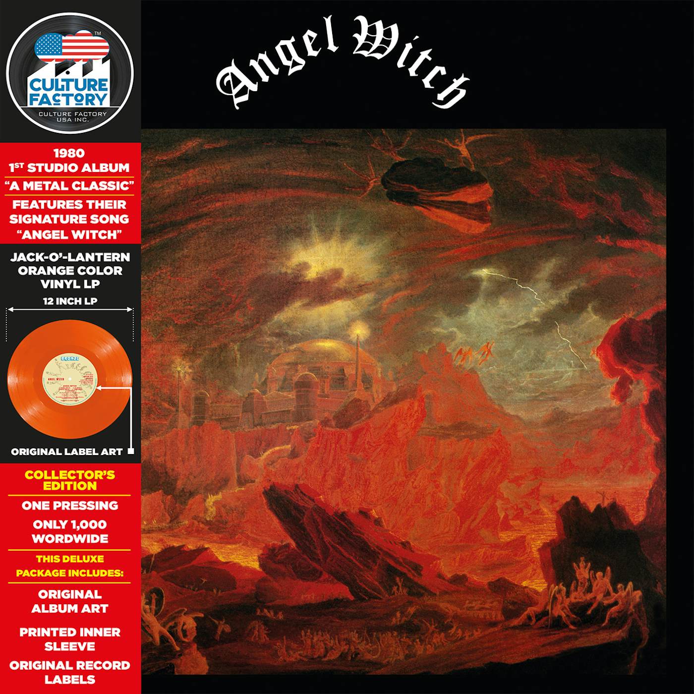 Angel Witch (Jack-o'-lantern Orange Vinyl) Vinyl Record