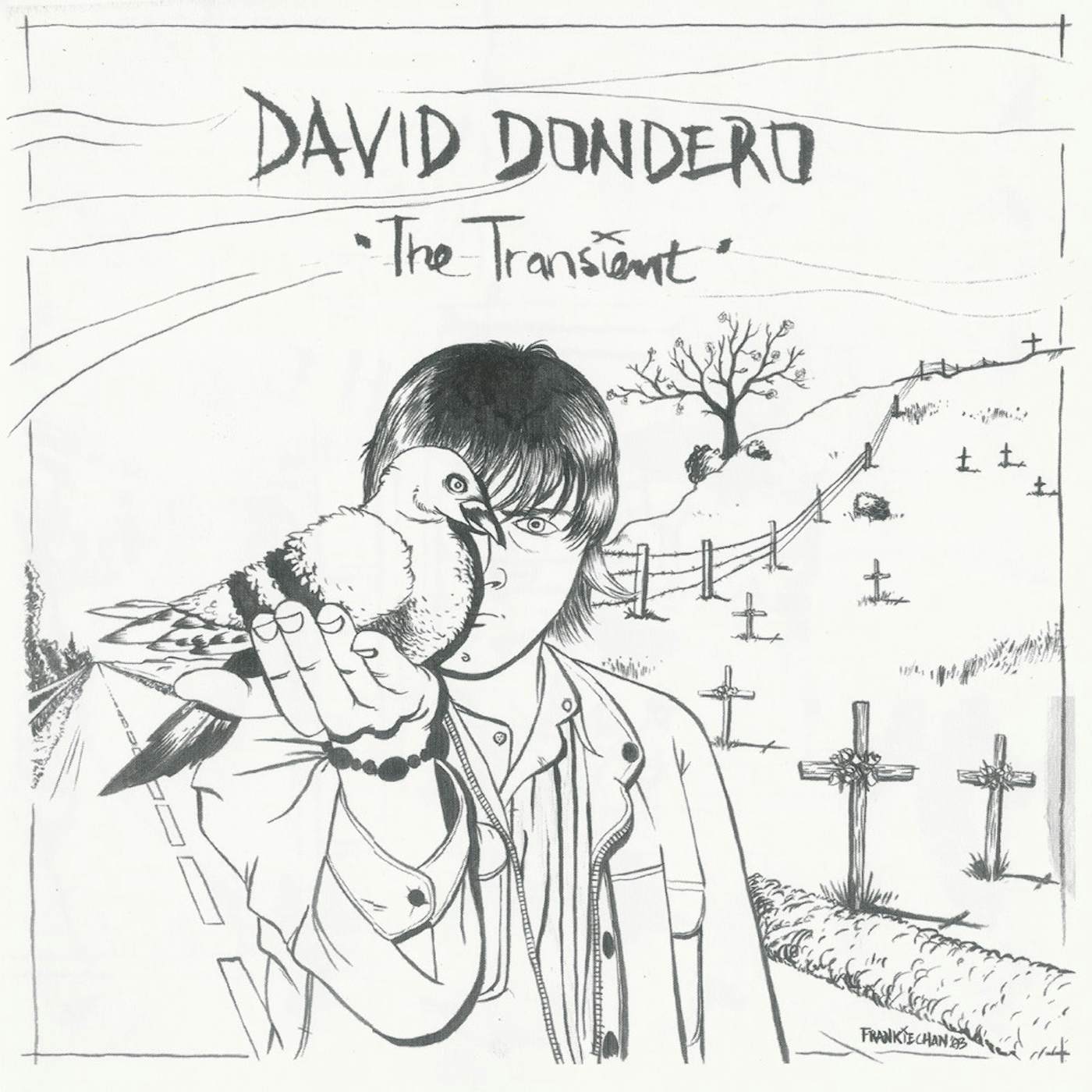 David Dondero TRANSIENT (BLACK & WHITE VINYL) Vinyl Record