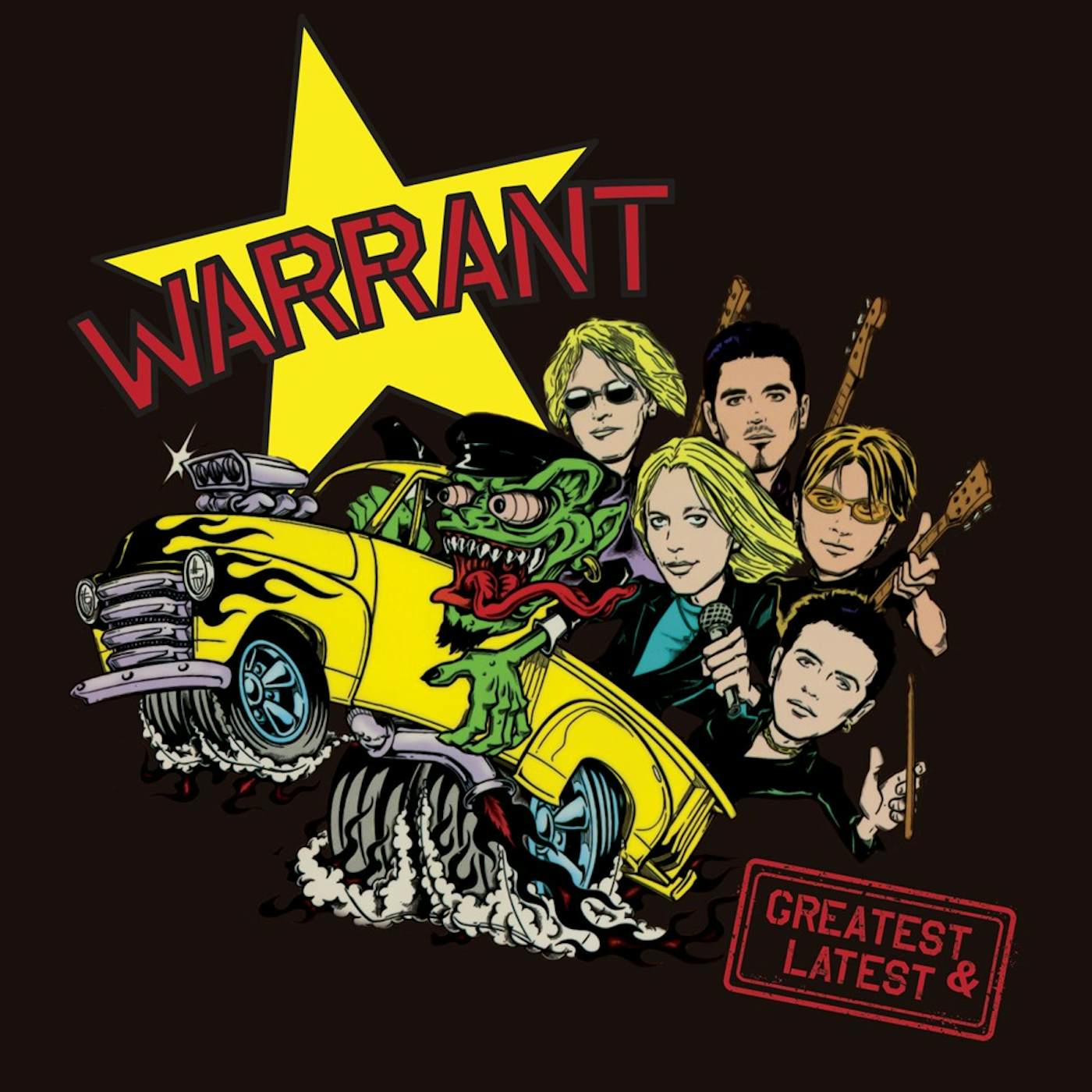 Warrant GREATEST & LATEST (CHERRY SPLATTER VINYL) Vinyl Record