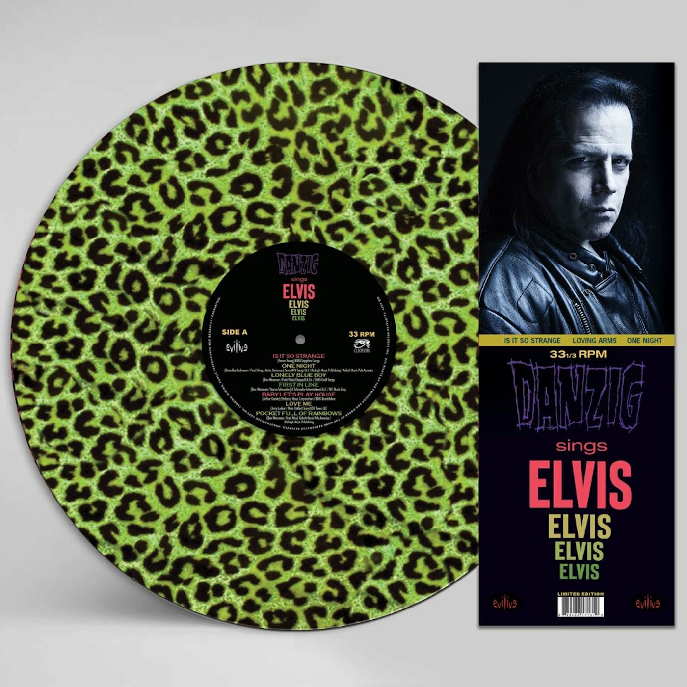 Danzig SINGS ELVIS (GREEN LEOPARD PICTURE DISC) Vinyl Record