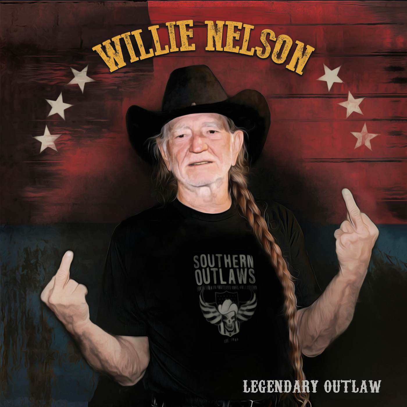 Willie Nelson LEGENDARY OUTLAW (MULTI-COLOR VINYL) Vinyl Record