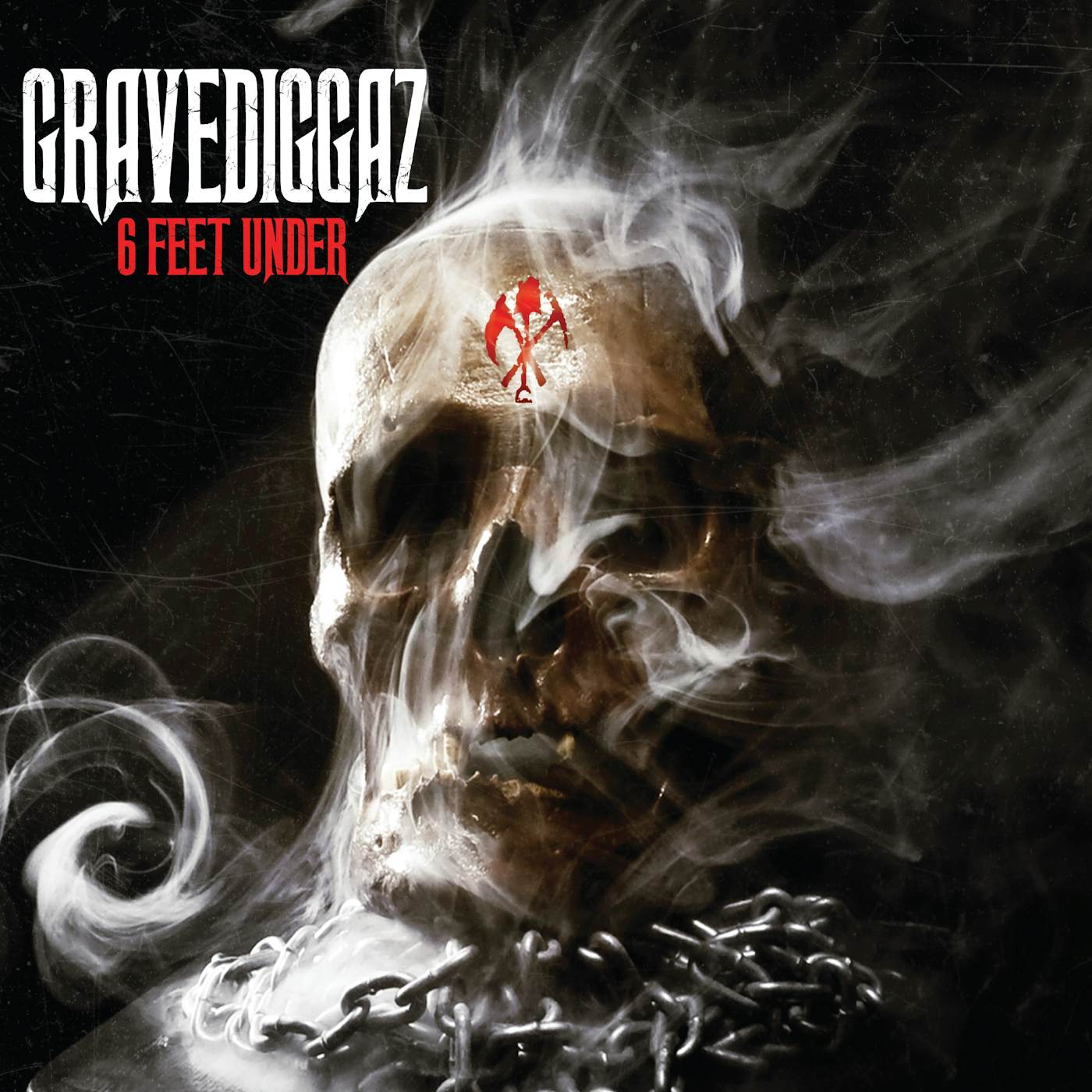 Gravediggaz 6 FEET UNDER (RED & BLACK SPLATTER VINYL) Vinyl Record