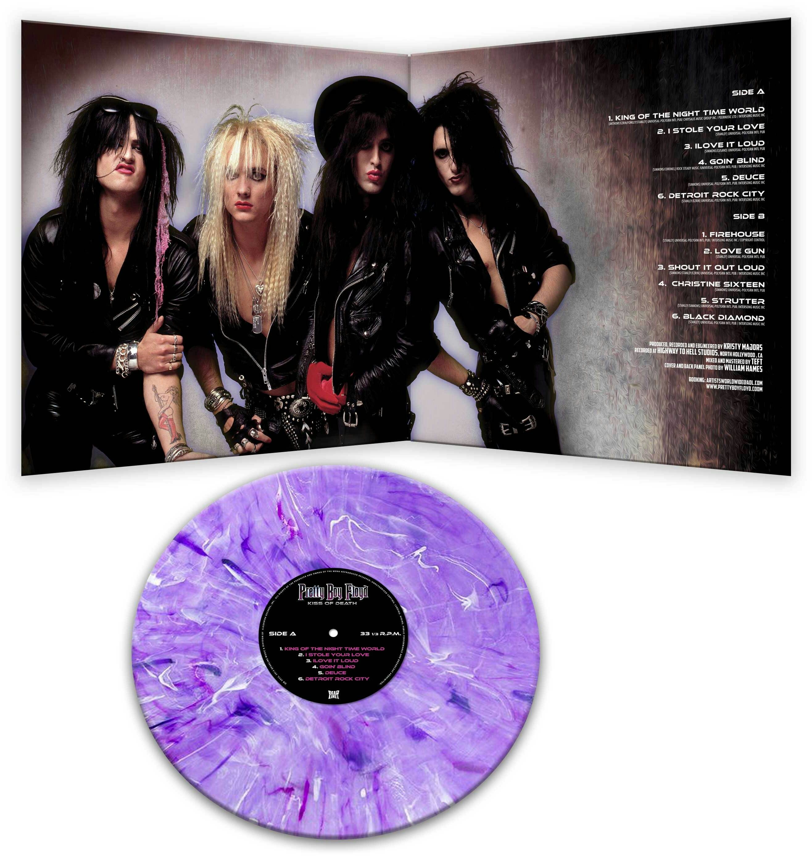 Pretty Boy Floyd KISS OF DEATH (PURPLE MARBLE VINYL) Vinyl