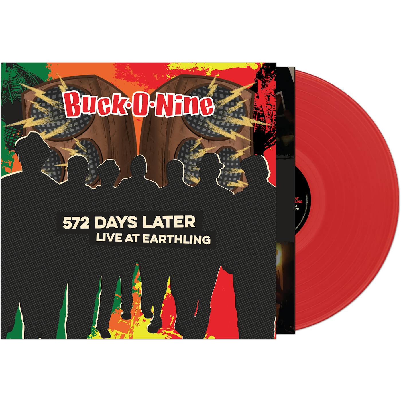 Buck-O-Nine 572 DAYS LATER - LIVE AT EARTHLING (RED VINYL) Vinyl Record