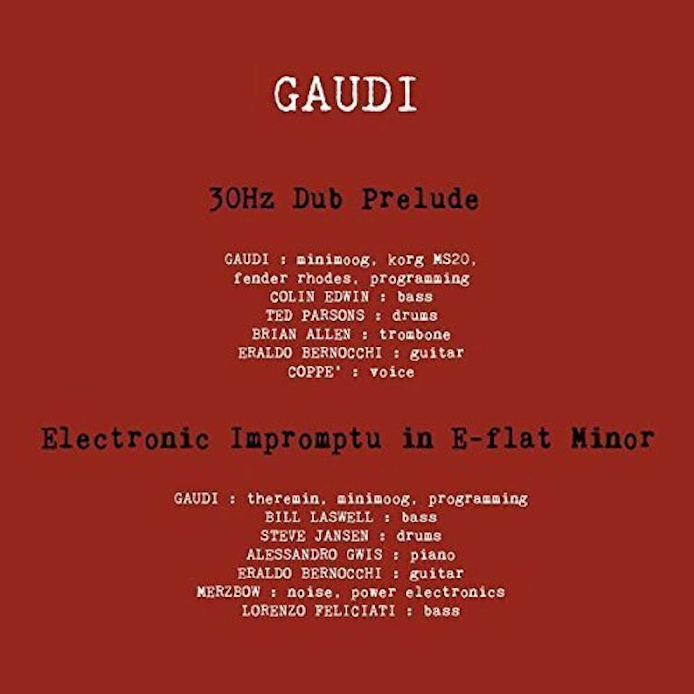 Gaudi Ep Vinyl Record
