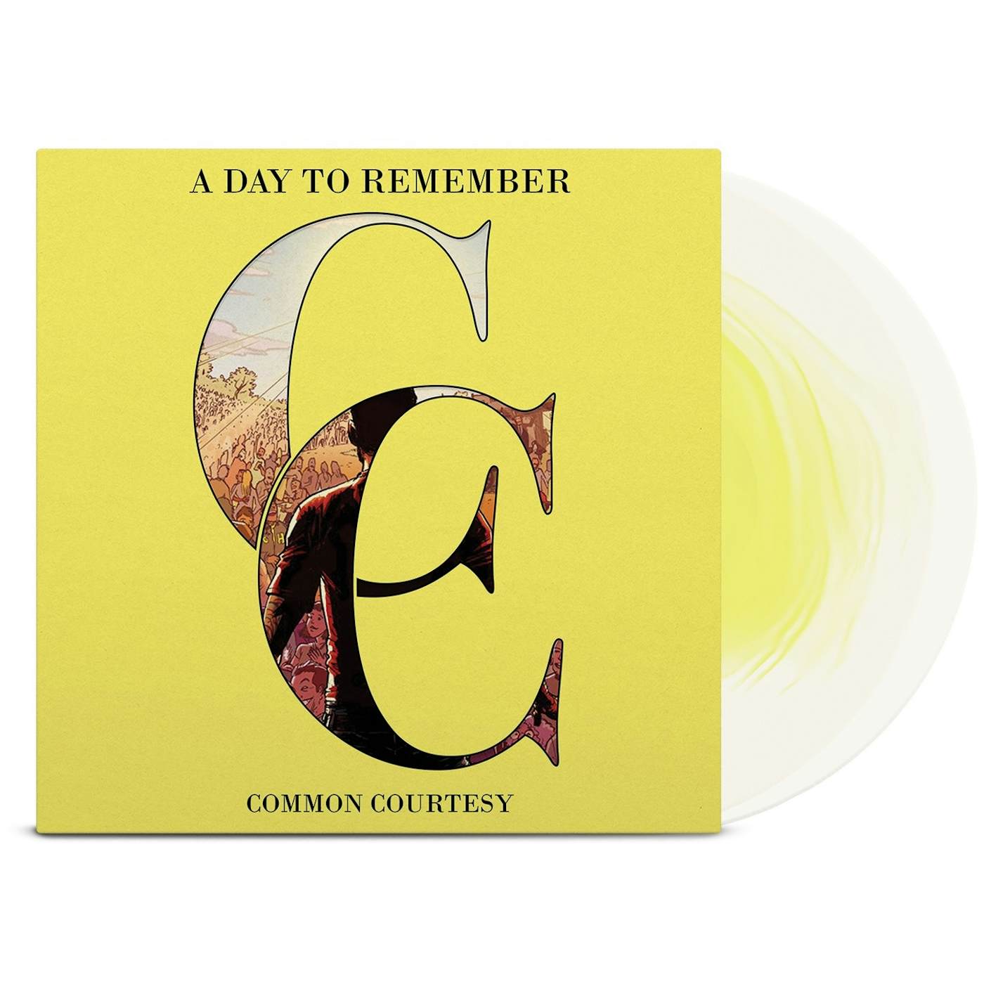 A Day To Remember Common Courtesy (Lemon & Milky Clear) Vinyl Record