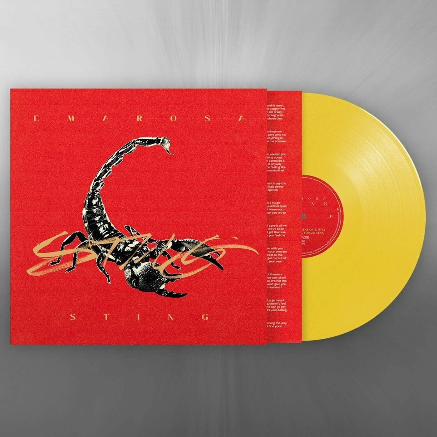 Emarosa Sting   Yellow Vinyl Record