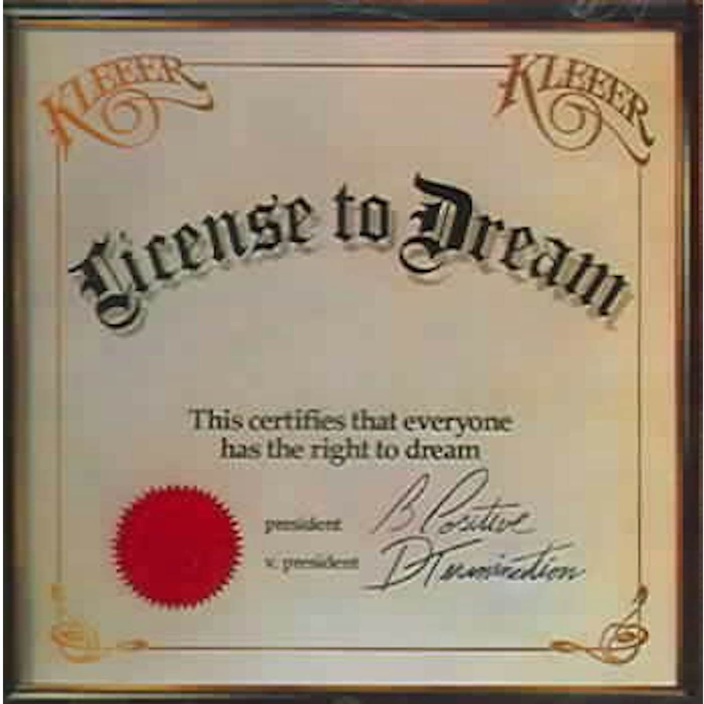 Kleeer License Dream CD