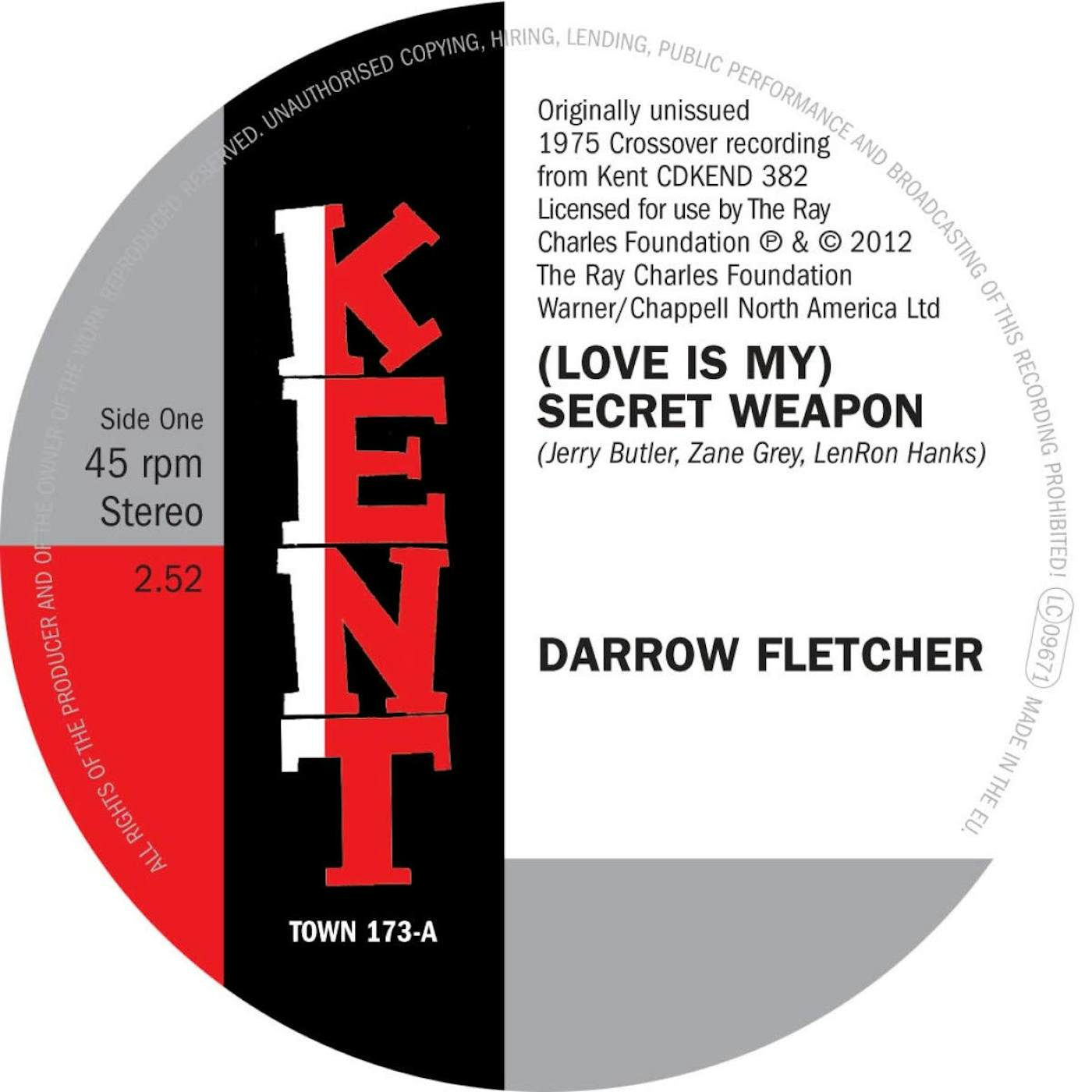 Darrow Fletcher Love Is My) Secret Weapon: It's No Mistake Vinyl Record