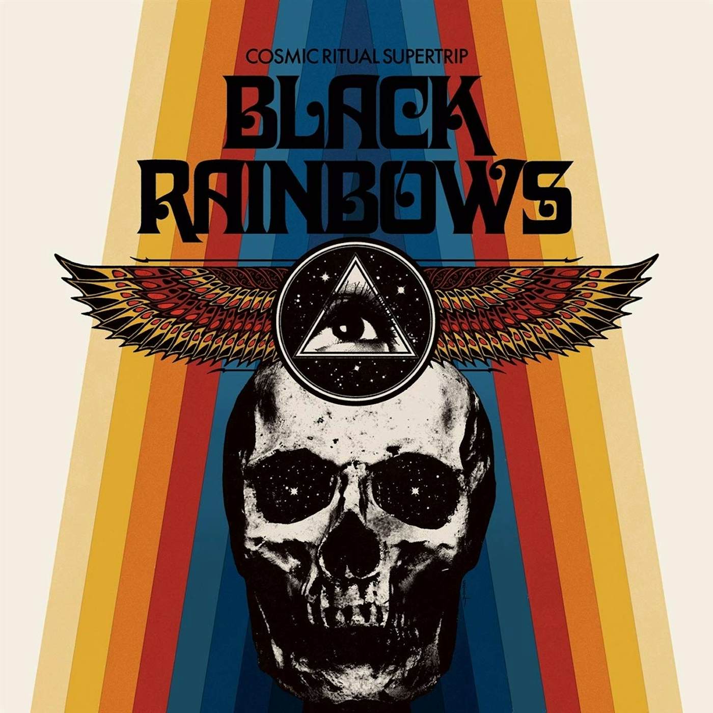 Black Rainbows Cosmic Ritual Supertrip (Orange Transparent Vinyl With Blue Red Splatter) Vinyl Record