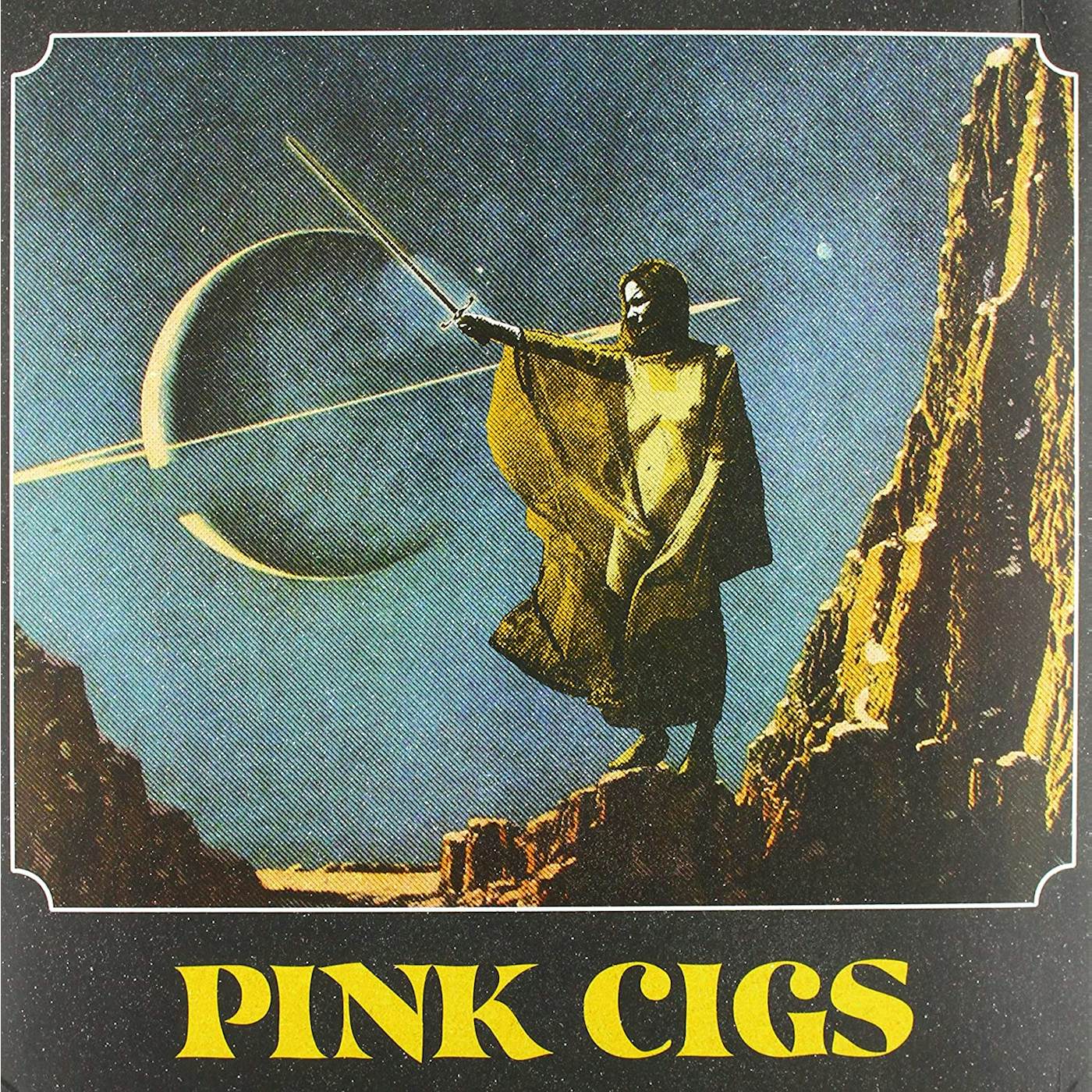 PINK CIGS (HALF BLUE/HALF YELLOW VINYL) Vinyl Record
