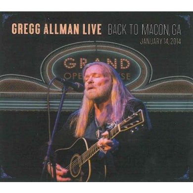 Gregg Allman Live: Back To Macon, GA (2 CD) CD