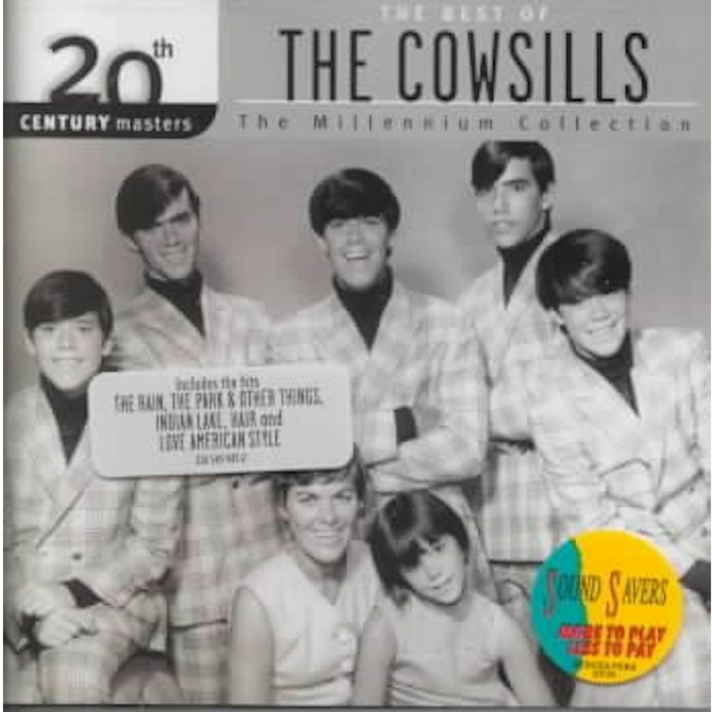 The Cowsills MILLENNIUM COLLECTION: 20TH CENTURY MASTERS CD