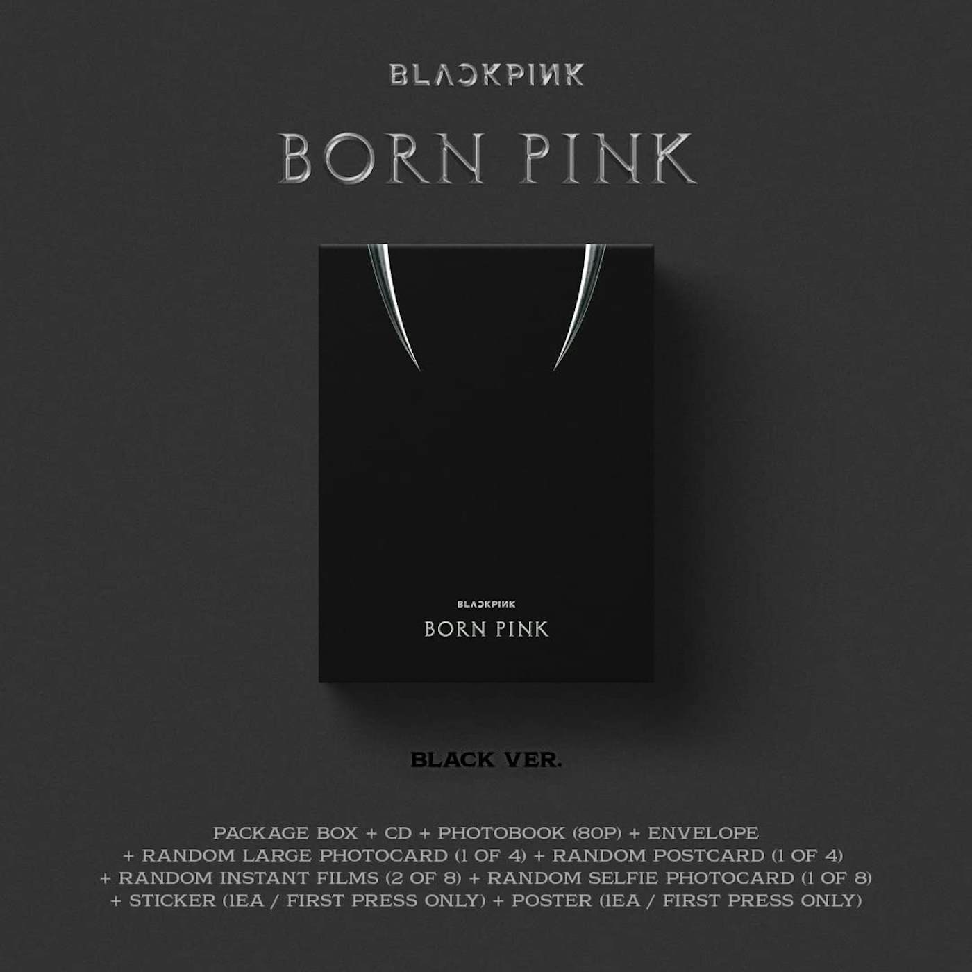 BLACKPINK BORN PINK (STANDARD CD BOXSET - VERSION B / BLACK) CD